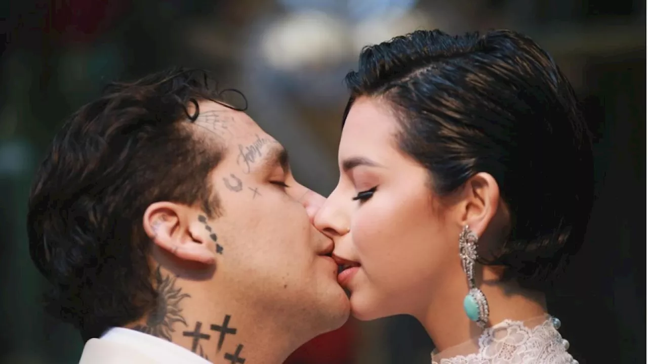 Christian Nodal y Ángela Aguilar causan revuelo en redes por fotos de su luna de miel