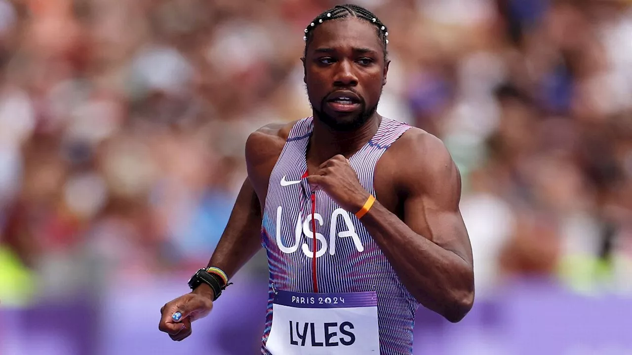 Olympics: Noah Lyles into semis but finishes 2nd in 100m heat