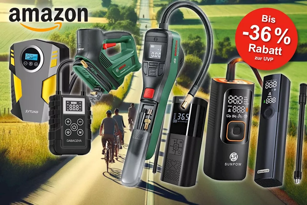 Elektrische Luftpumpe Bosch EasyPump und Alternativ-Geräte für Fahrrad und Co. im Amazon Sale bis 36%