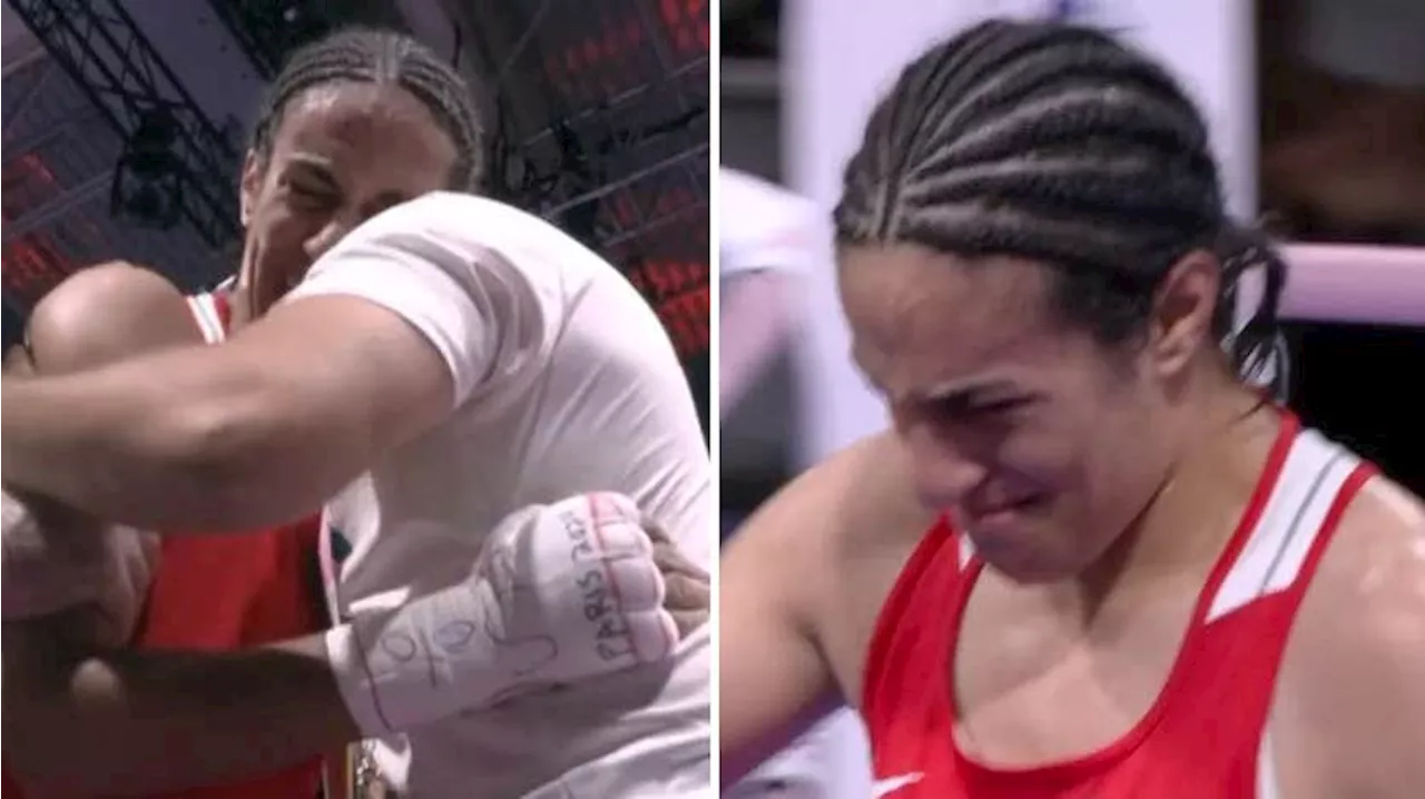 Imane Khelif klar för OS-semifinal – bryter ihop i tårar