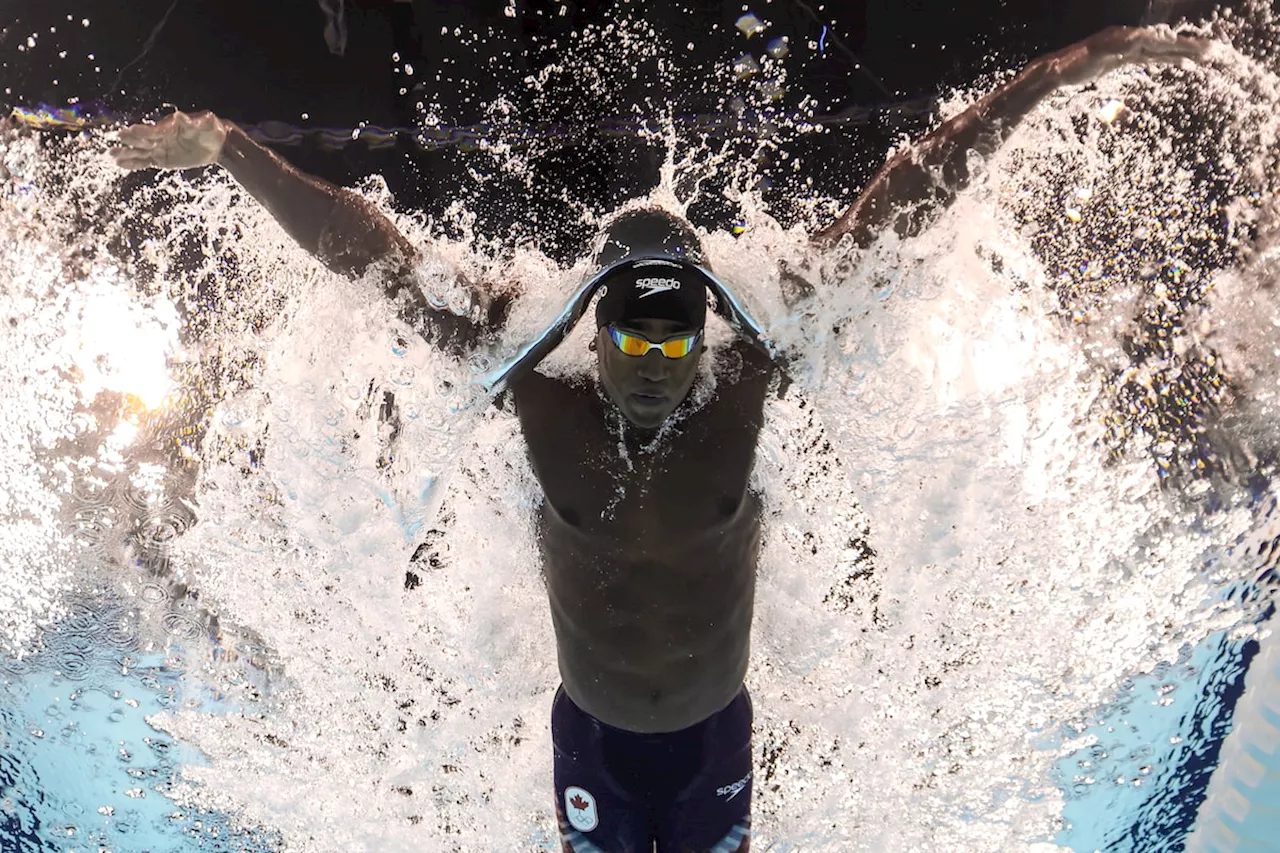 Canadians dominate men’s 100-metre butterfly, Josh Liendo and Ilya Kharun win silver and bronze