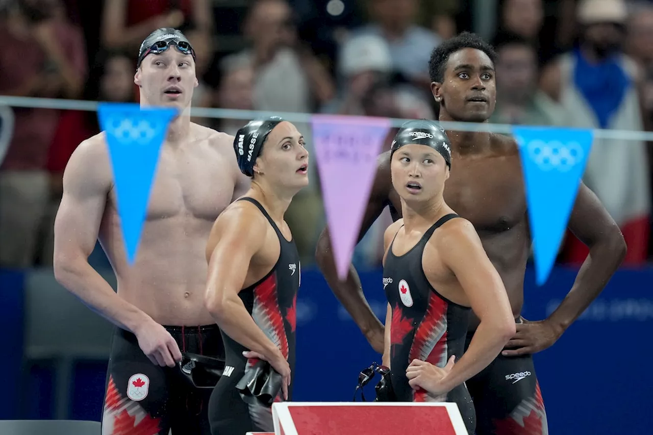 Team Canada unable to make podium in 4x100-metre mixed medley relay, USA takes gold with new world record