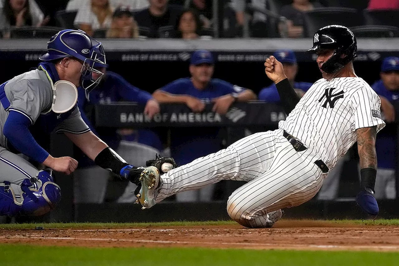 Blue Jays beat Yankees 8-5, overcome Judge’s 40th home run as Torres pulled after 3 innings