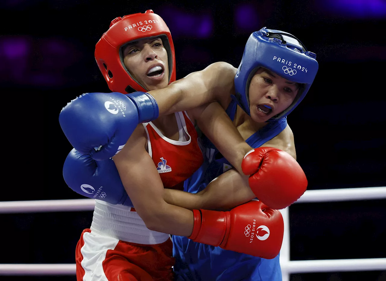 Aira Villegas assured of at least Olympic bronze with win vs French foe, advances to semis