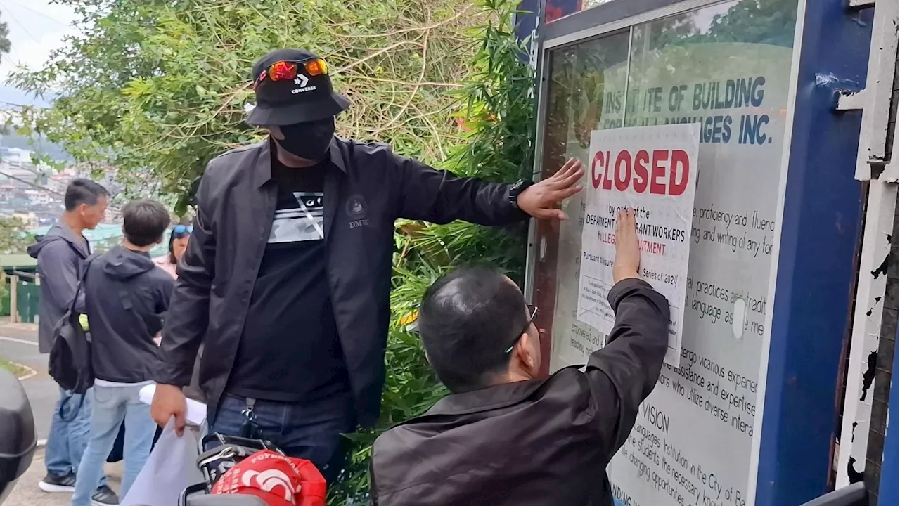 Language training center in Baguio shut down for alleged illegal recruitment