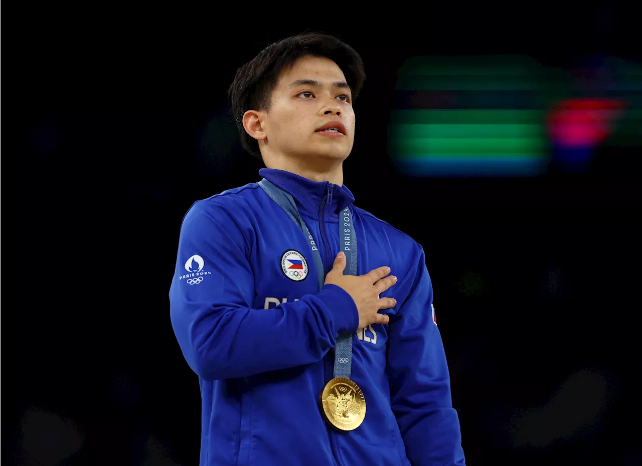 Marcos congratulates Carlos Yulo for winning Olympic gold