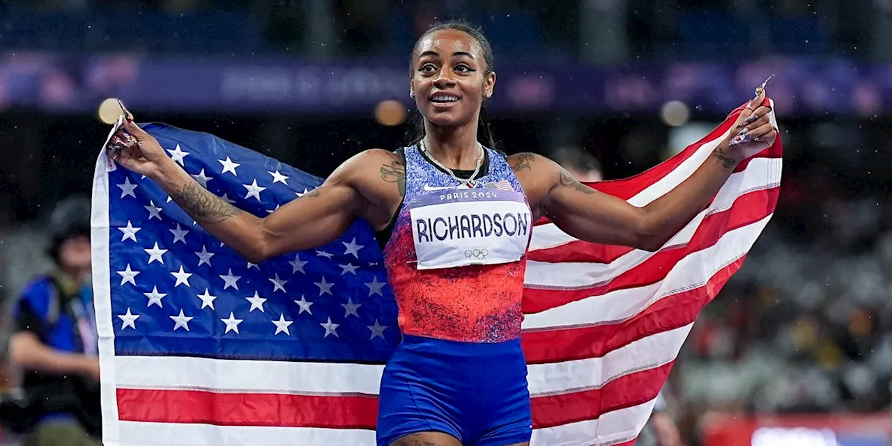 Sha'Carri Richardson Wins Her First Olympic Medal