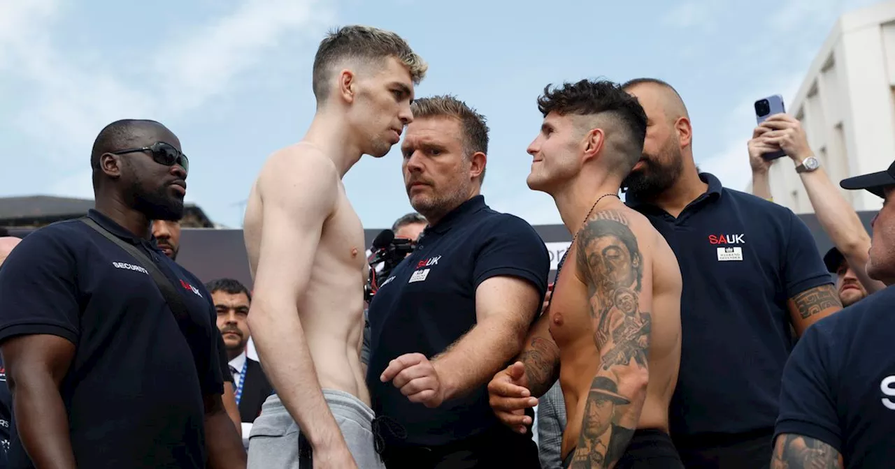 What time and TV channel is Stevie McKenna v Joe Laws on tonight?