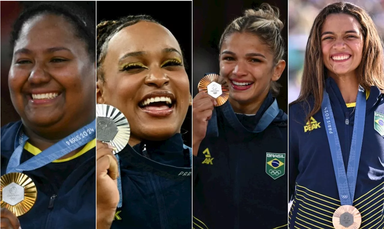 Mulheres são responsáveis por cinco das sete medalhas do Brasil após uma semana de Jogos Olímpicos