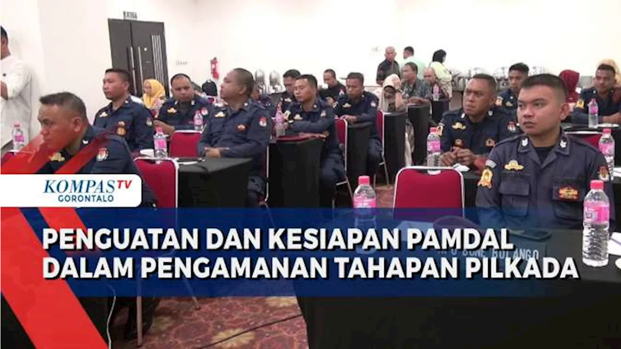 KPU Provinsi Gorontalo Fasilitasi Penguatan dan Kesiapan Pamdal Dalam Pengamanan Tahapan Pilkada