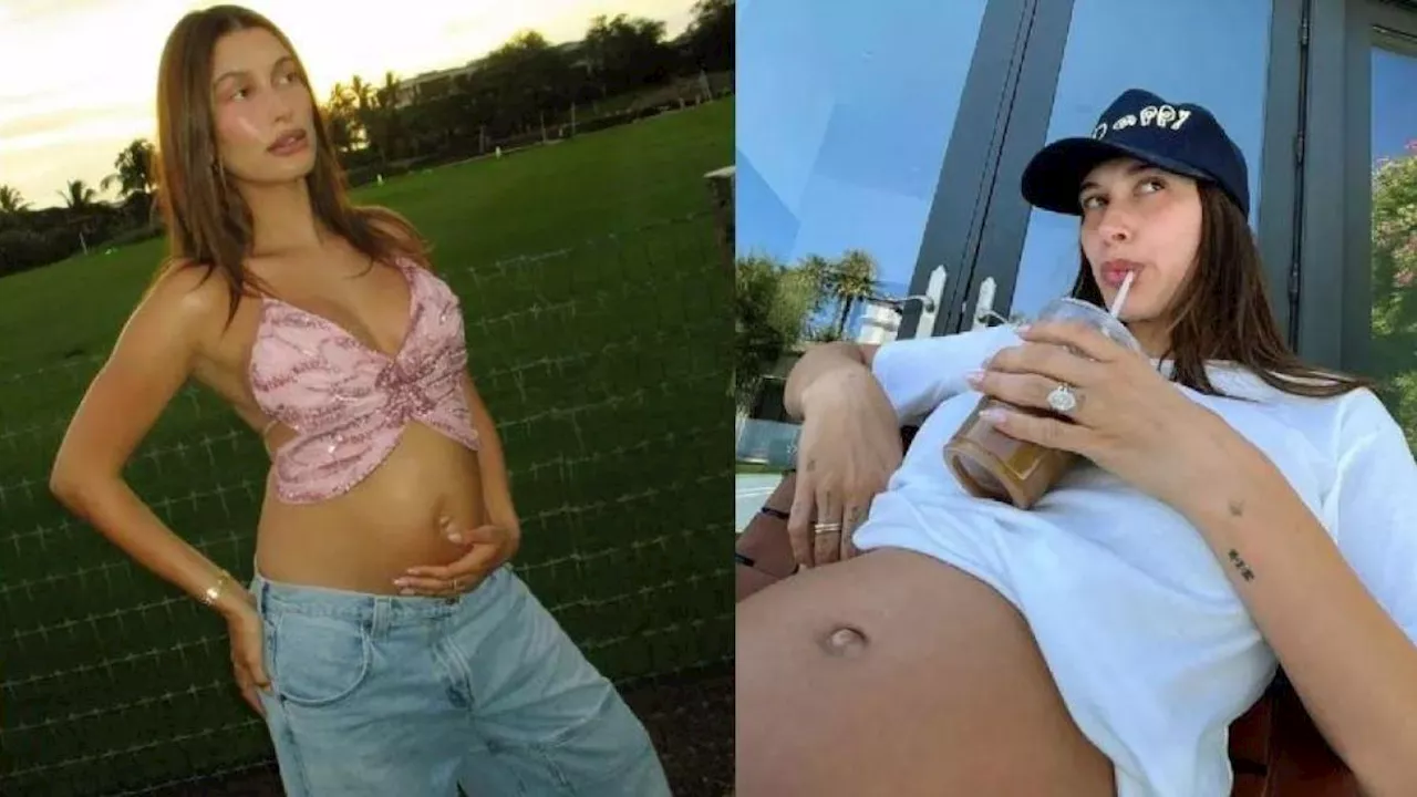 Hailey Bieber presume su panza de embarazo en atrevido look y desata envidia en las 'beliebers'