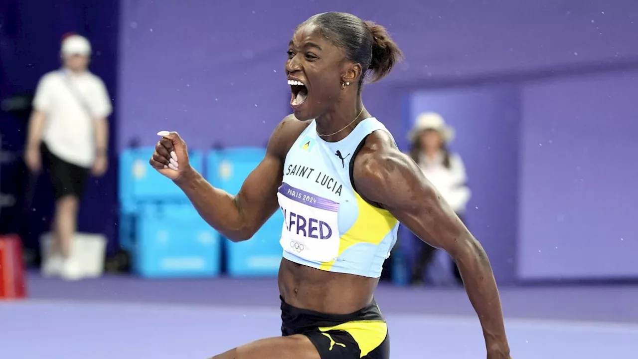 París 2024: Julien Alfred gana el oro en 100 m femenil y le da a Santa Lucía su primera medalla olímpica en la