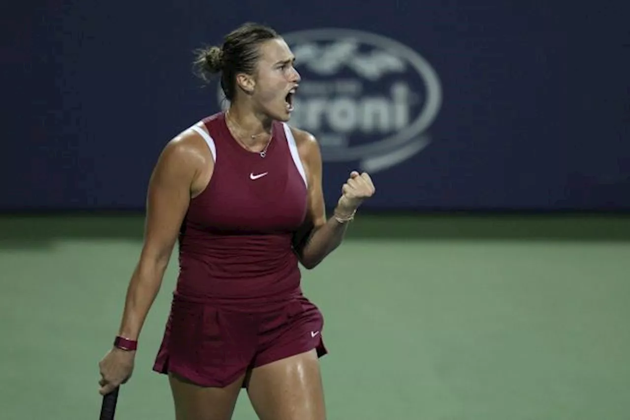 Aryna Sabalenka rallie les demi-finales à Washington, Denis Shapovalov disqualifié