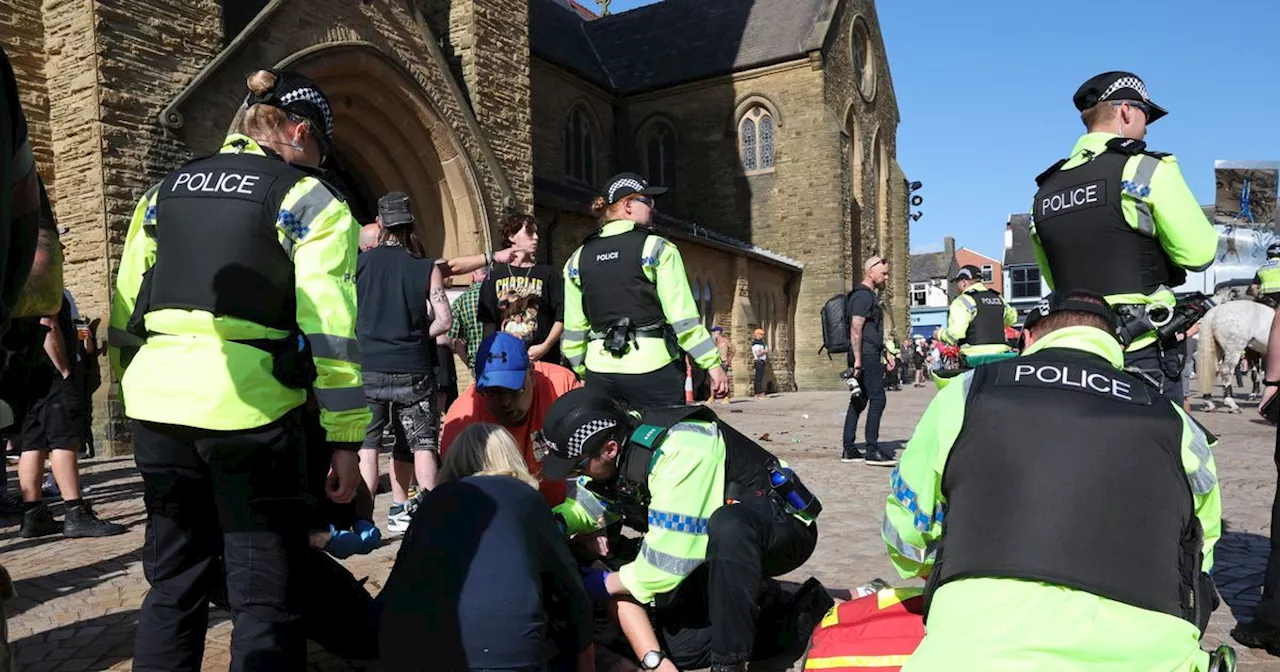 Police slam Lancs disorder as 'mindless thuggery' as more than 20 arrested