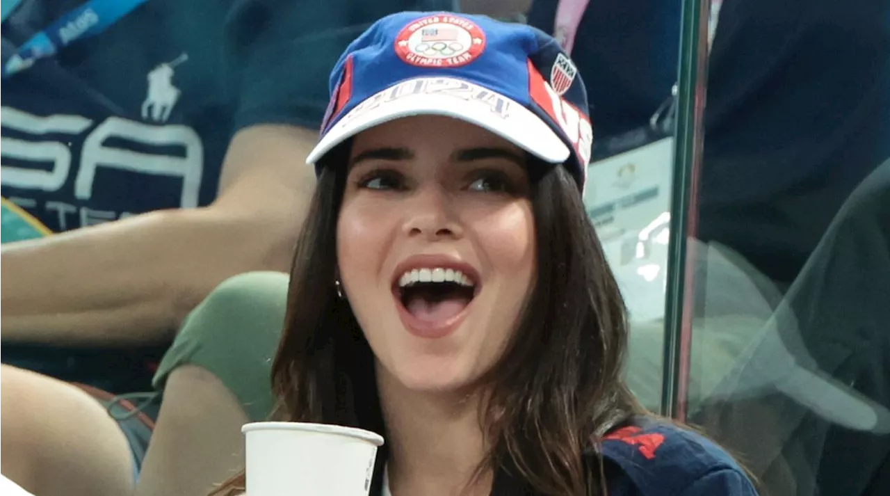 Kendall Jenner Pairs an Olympic Gold Slip Skirt With $650 Flip Flops