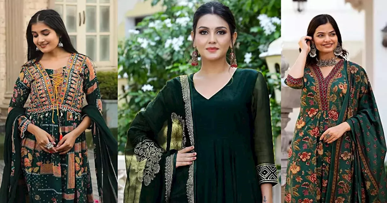 हरियाली तीज पर इन Green Salwar Suit को पहनकर बटोरें सबकी तारीफें, 77% के डिस्‍काउंट पर अमेजॉन दे रहा खास तोहफा