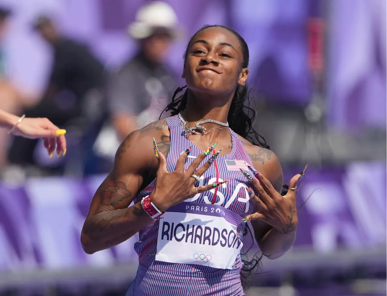 Sha'Carri Richardson wins first Olympic medal in Women's 100m