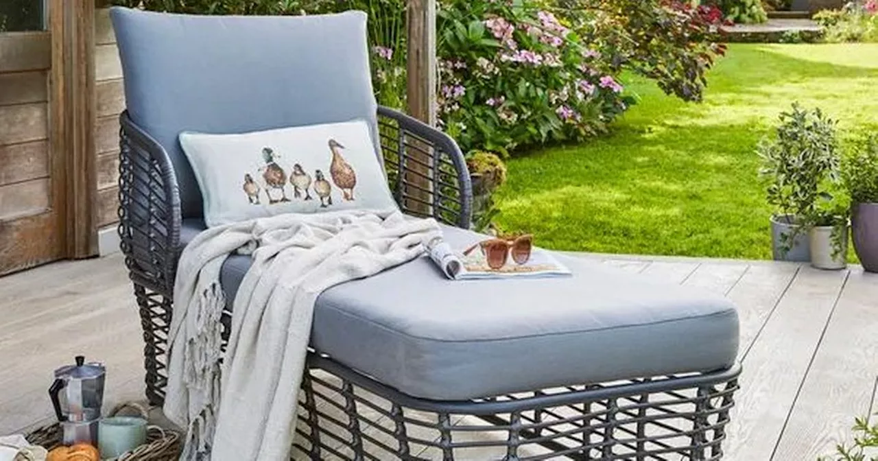 Save £150 on Dunelm's stylish rattan lounger that is perfect for sunbathing