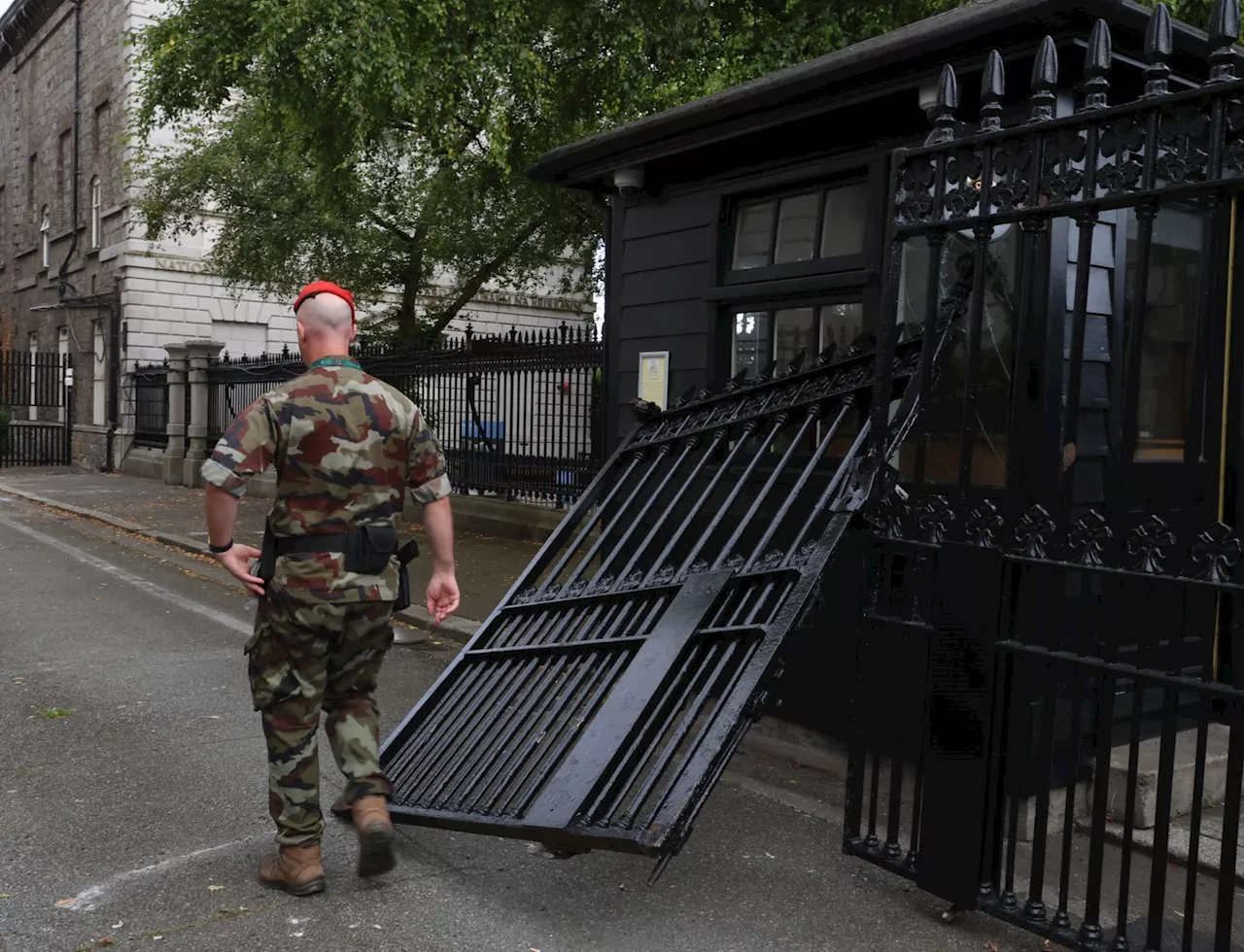 Government Buildings gate attack 'very concerning'