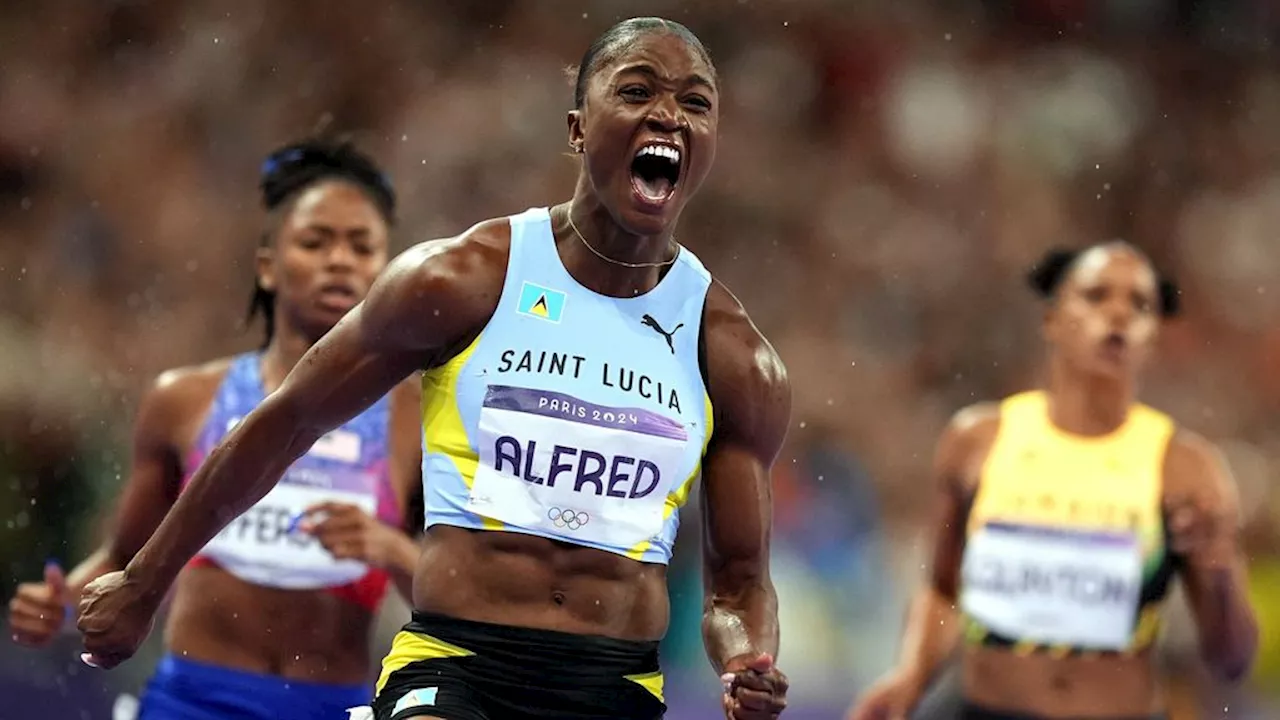 Alfred uit Saint Lucia sprint met overmacht naar goud op 100 meter