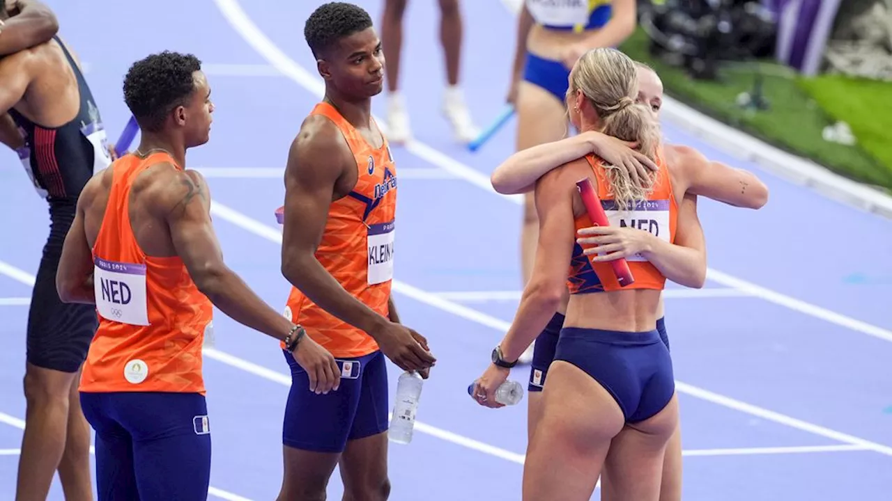 Nederland pakt met sensationele Bol goud op 4x400 meter gemengde estafette