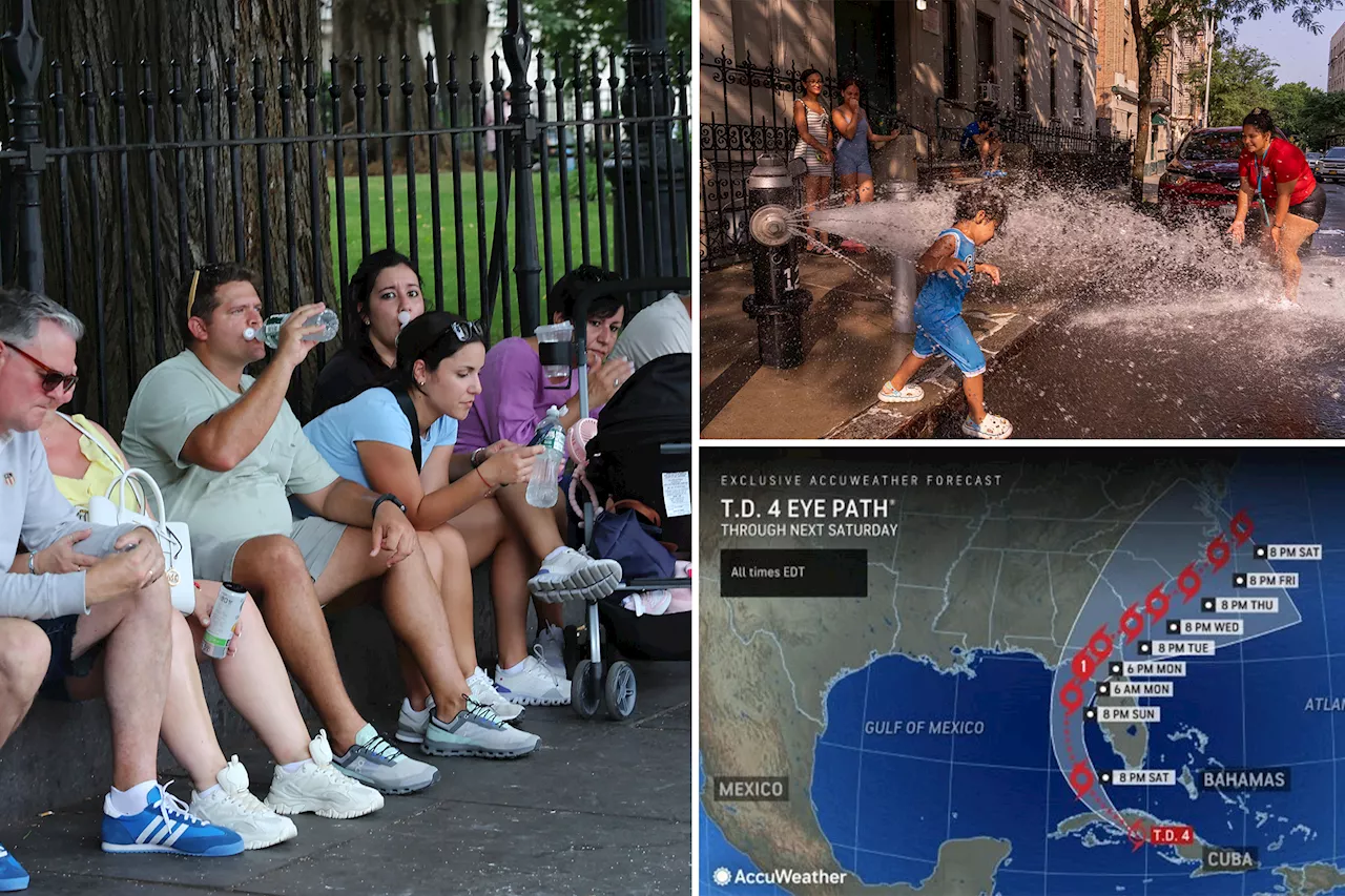 Extreme heat makes way for NYC storms as tropical storm aims for Florida