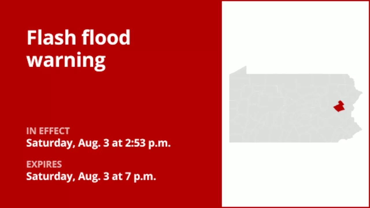 Carbon County under a flash flood warning until Saturday evening