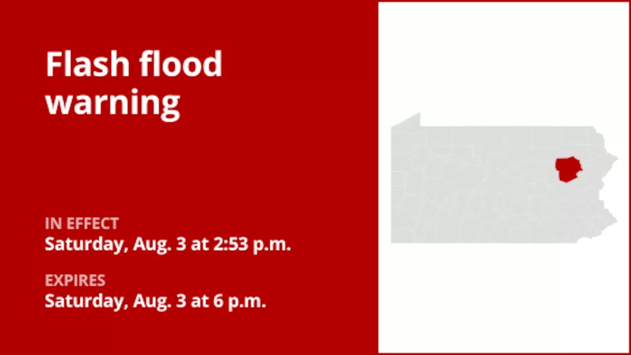 Flash flood warning for Luzerne County until Saturday evening