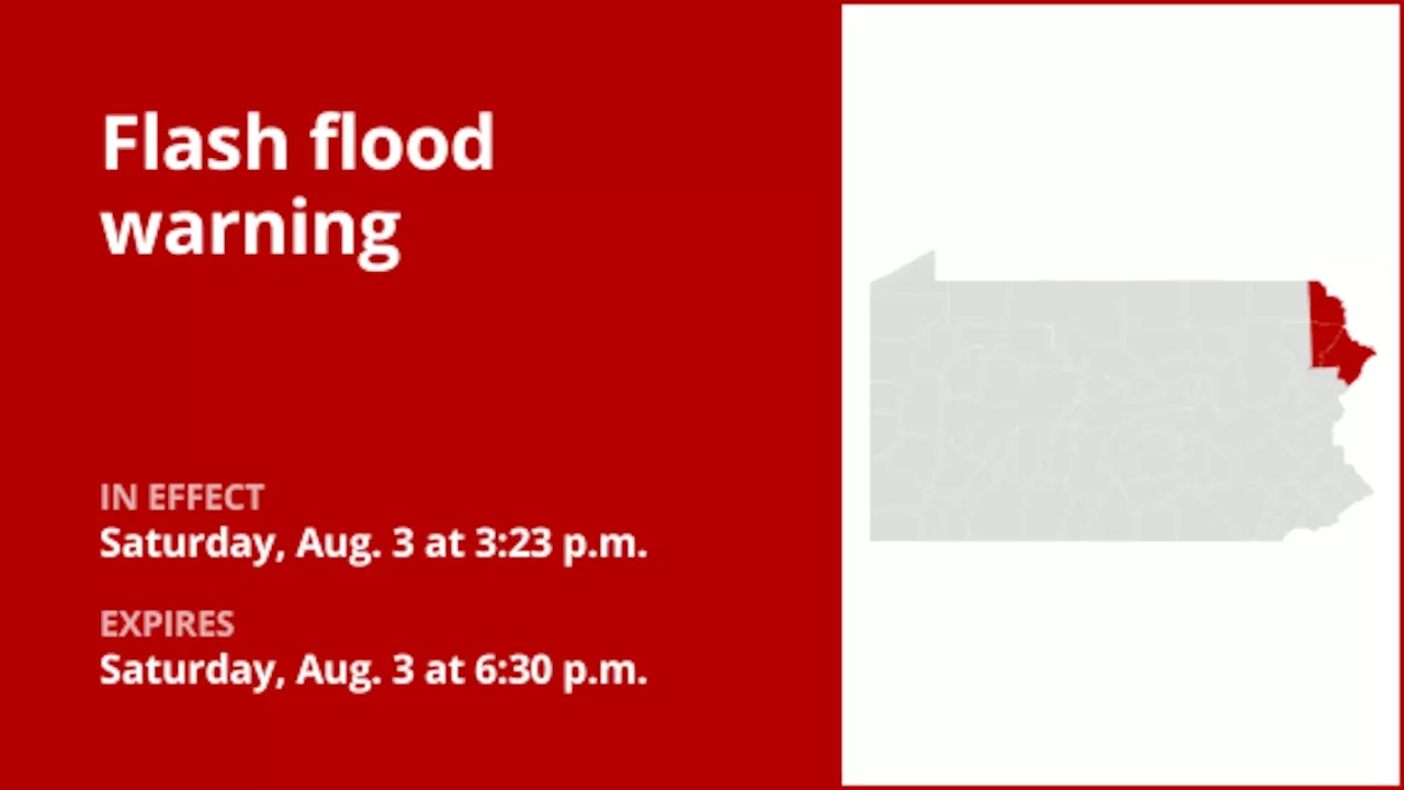 Flash flood warning for Pike and Wayne counties until Saturday evening