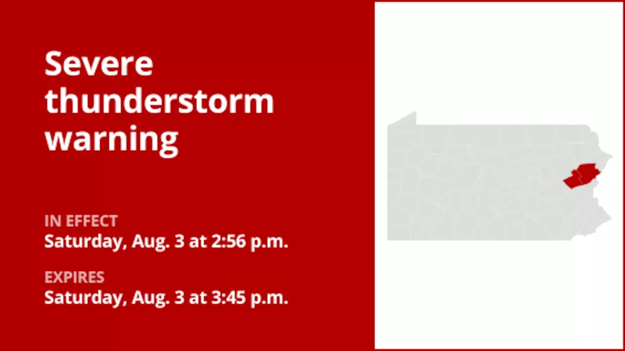 Update: Expect damaging winds and quarter-sized hail with thunderstorms in Carbon and Monroe counties Saturday