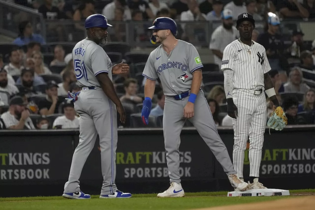 Blue Jays beat Yankees 8-5, overcome Judge's 40th home run after rain delay