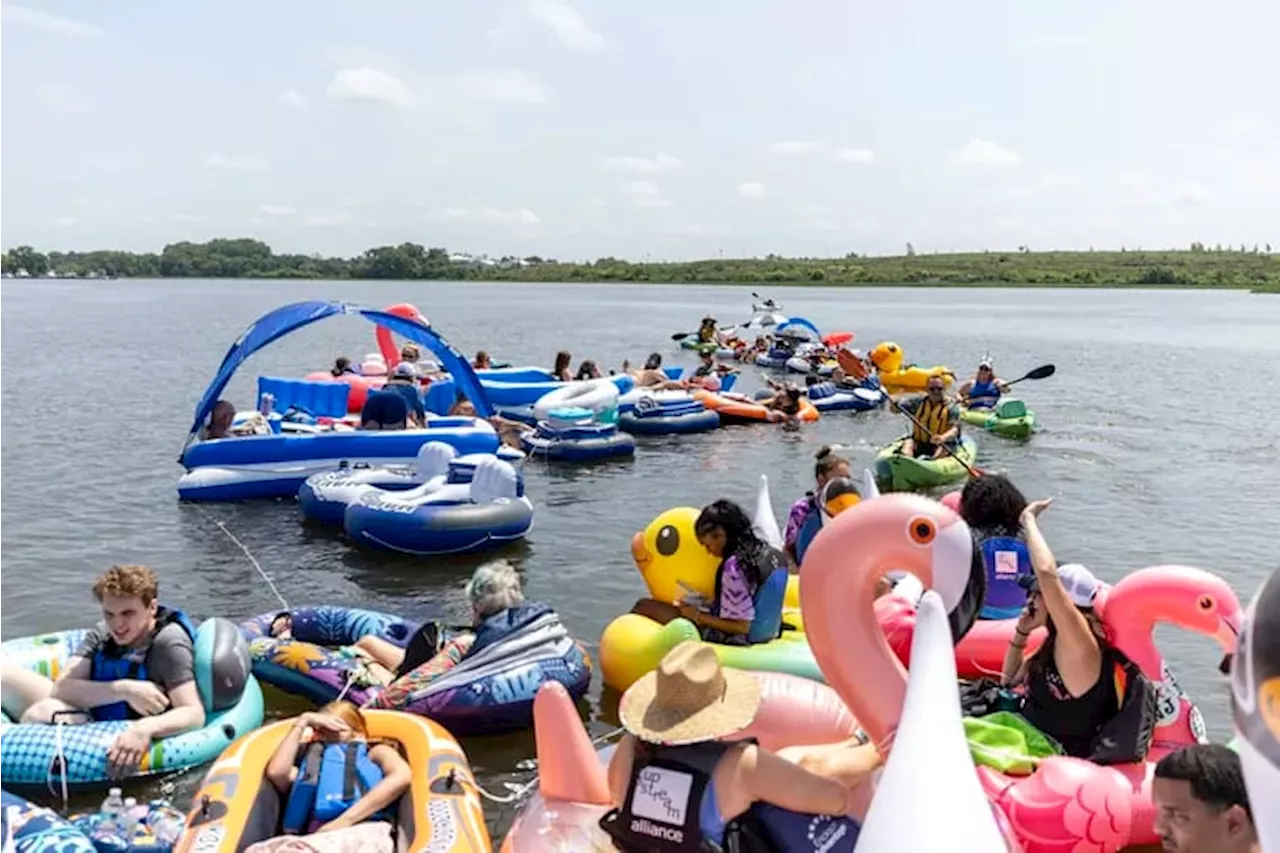 They floated on the Delaware to push for water quality resources — and to cool off