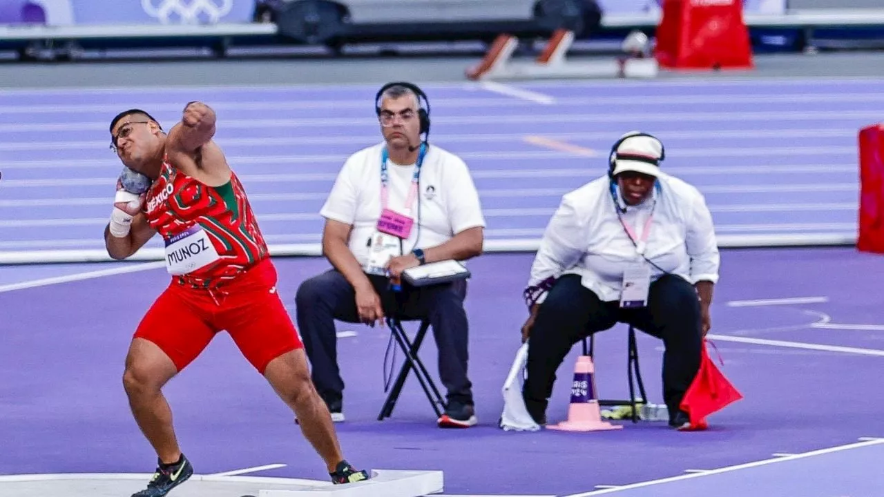 Uziel Muñoz consigue el octavo lugar en lanzamiento de bala en París 2024