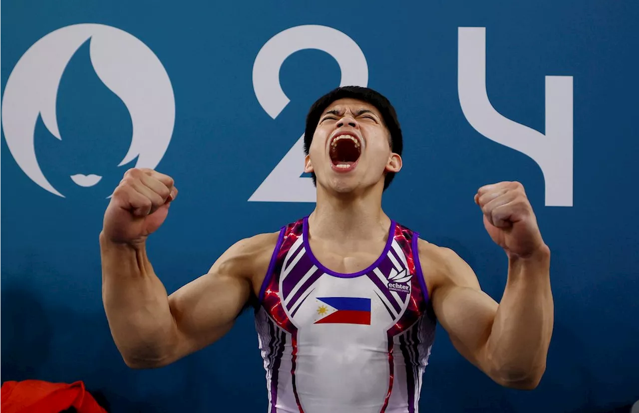 Golden boy: Carlos Yulo bags Olympic floor exercise gold in Paris Games