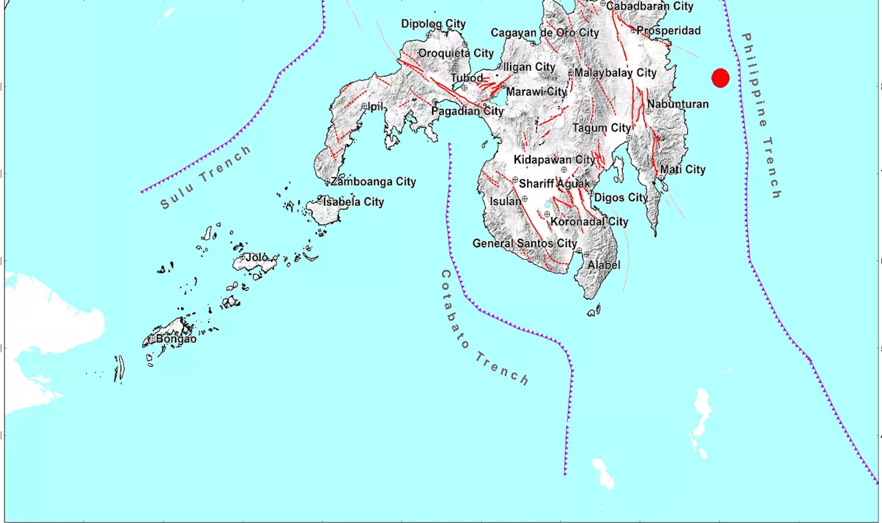 Magnitude 6.8 earthquake strikes off Surigao del Sur