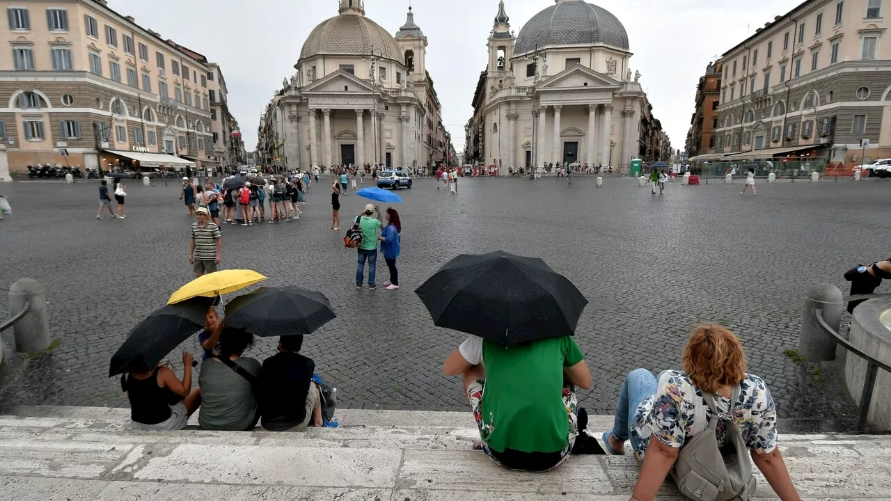 Pioggia a Roma: allerta per possibili temporali