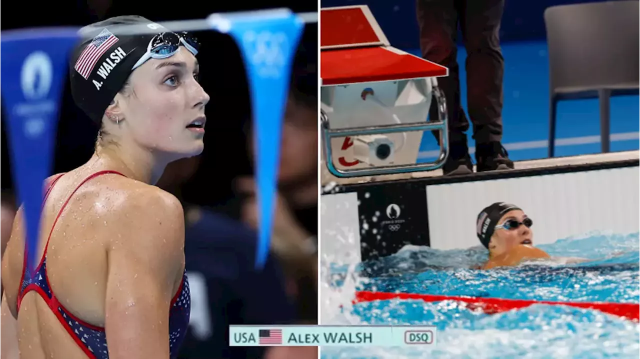 US swimmer Alex Walsh disqualified in her only Olympic event after violation