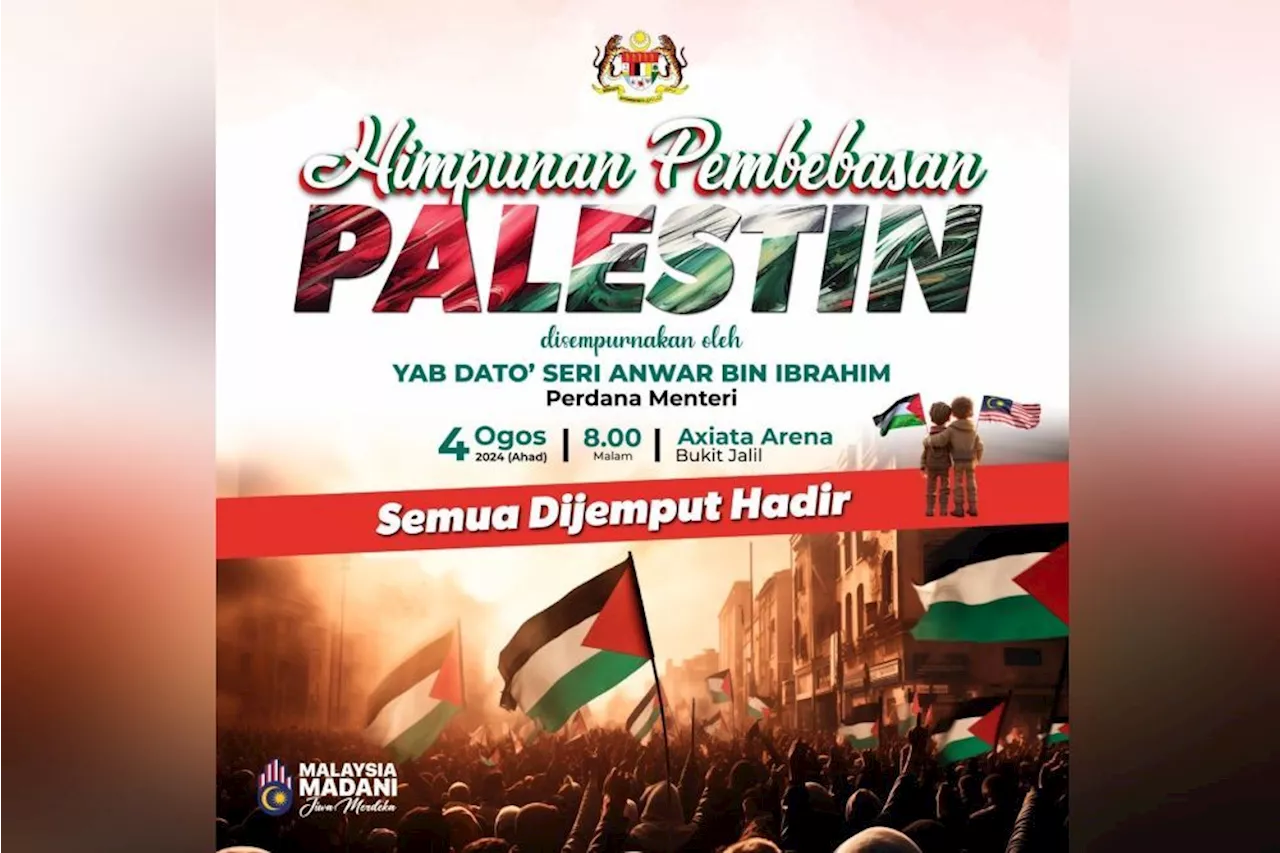 Public invited to attend pro-Palestine rally on Aug 4