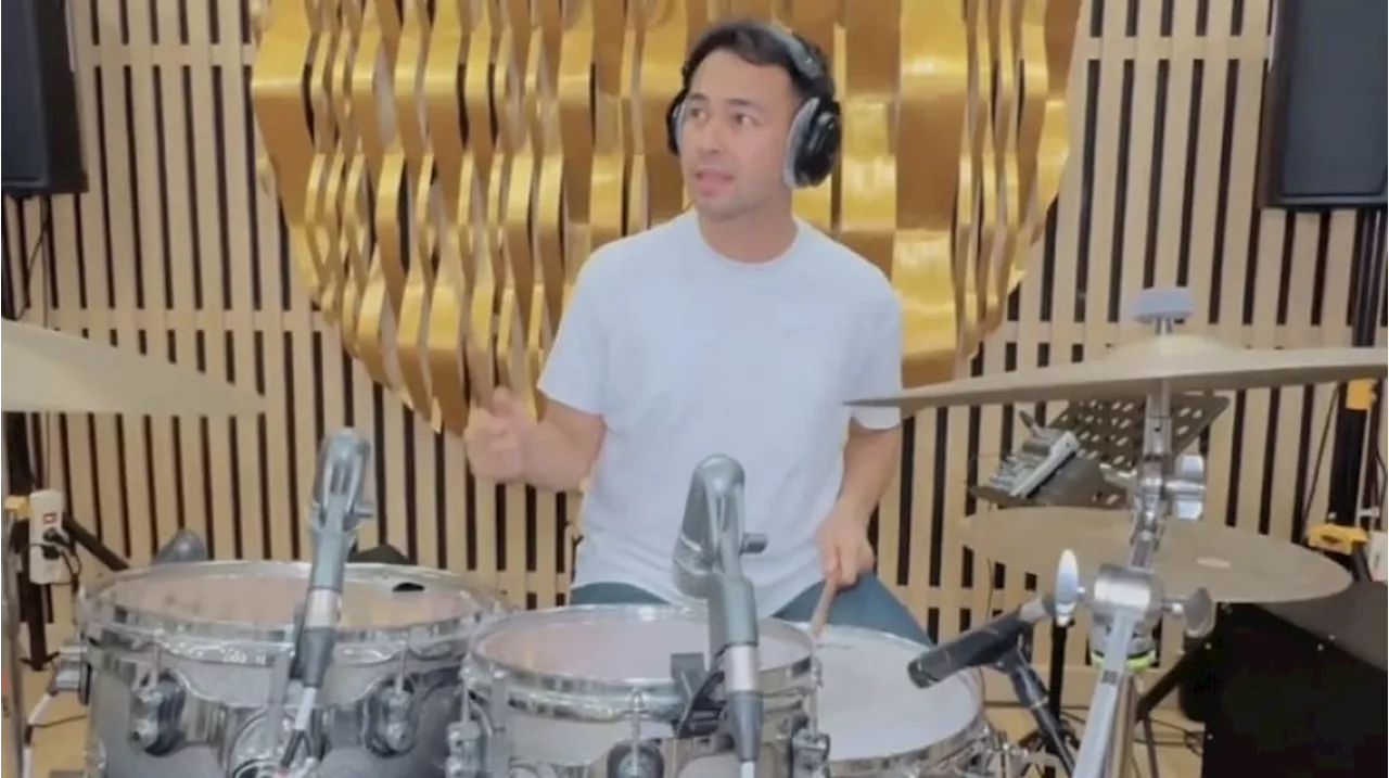 Raffi Ahmad Isi Drum di Lagu Terbaru Dinda Ghania, Pelan-Pelan Melupakanmu