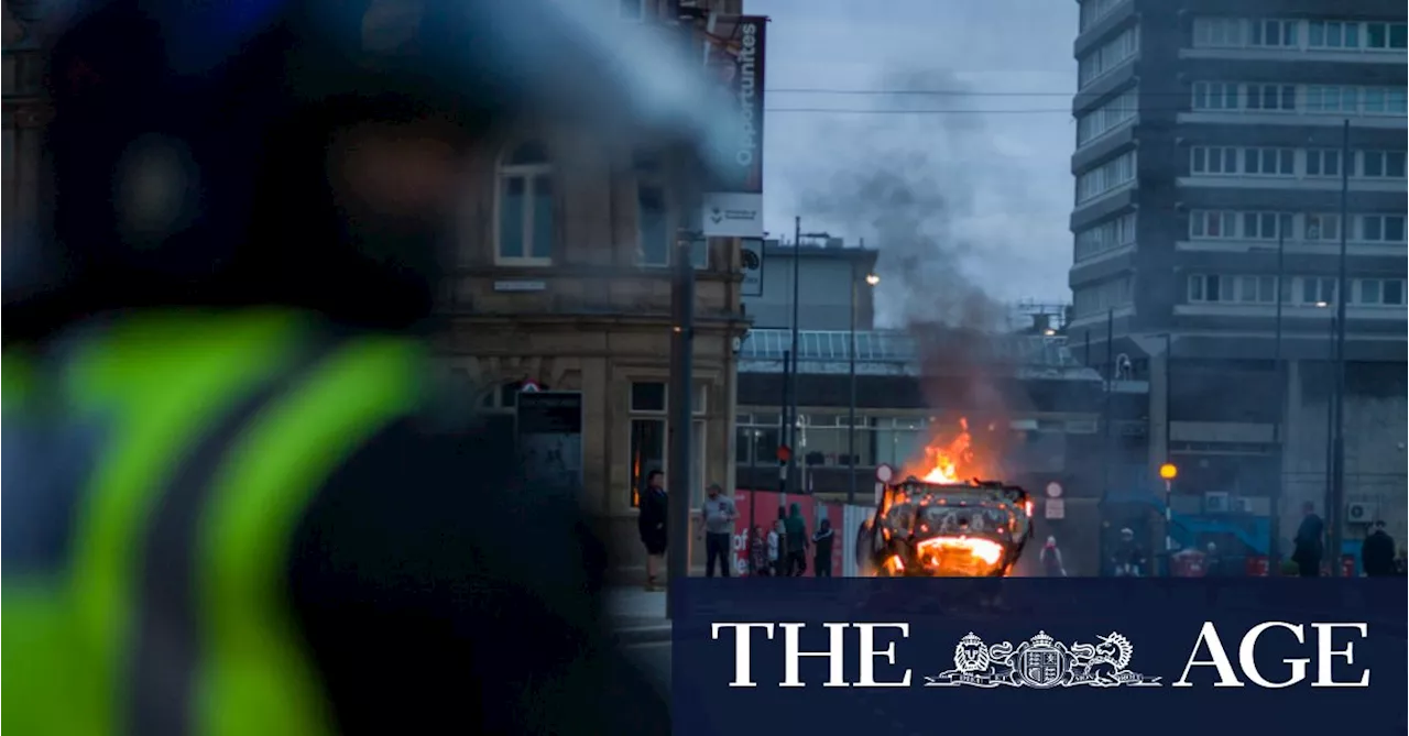 Protests turn violent in Sunderland as UK unrest spreads after Southport killings