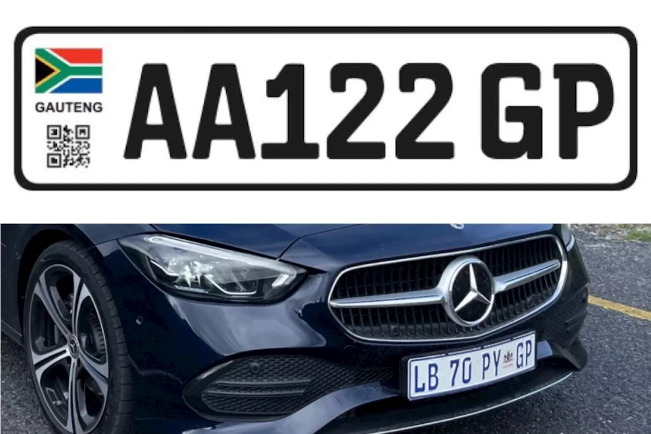 New 2024 Gauteng licence plates move one step closer to rollout