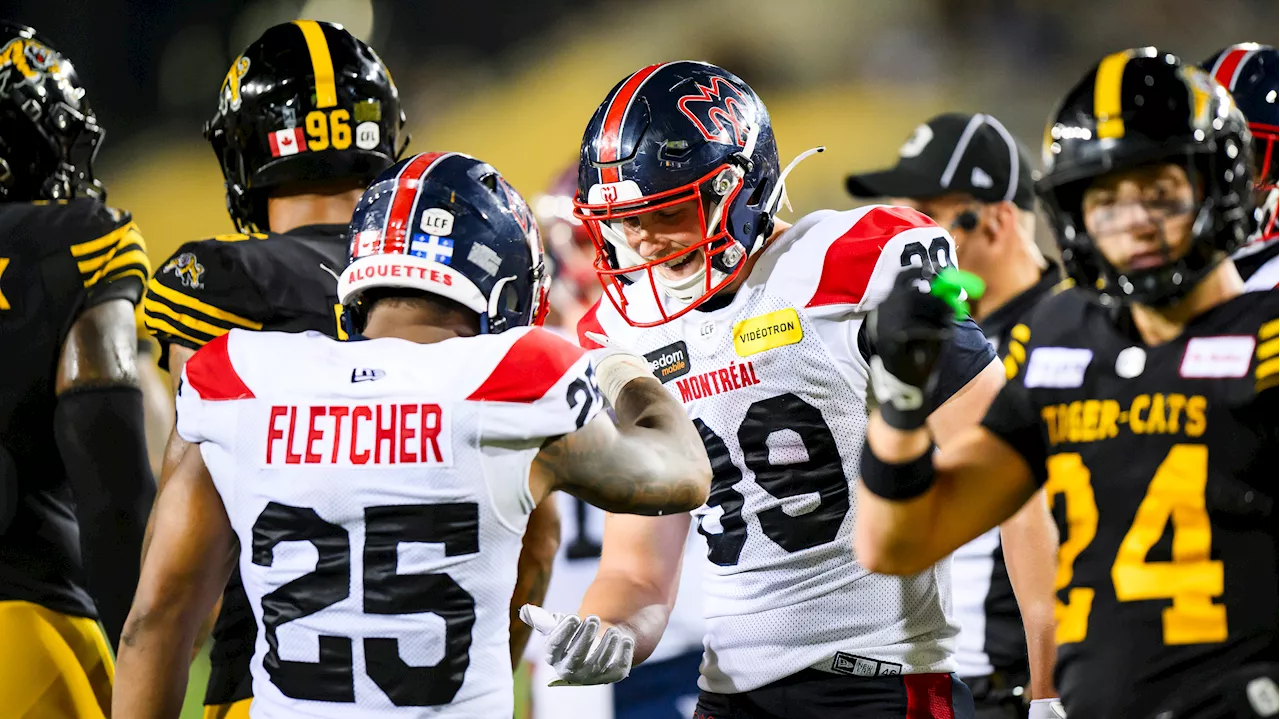 Alexander wins first CFL start as Alouettes top Tiger-Cats