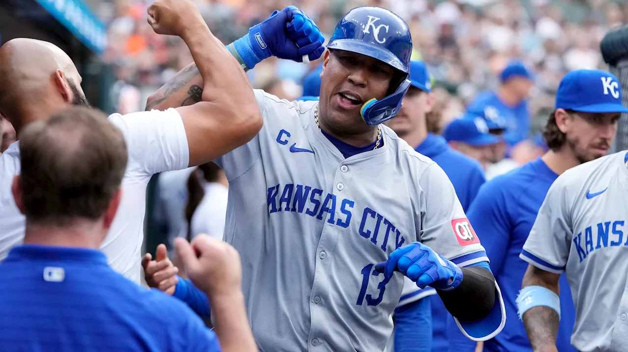 Perez homers, doubles as Royals rout Tigers