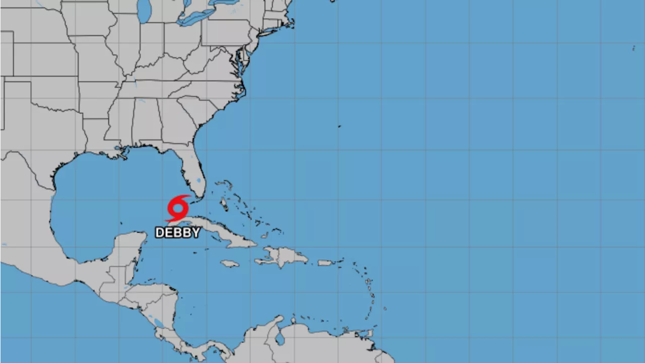 Se forma la tormenta tropical Debby y amenaza con llegar a Florida como un huracán