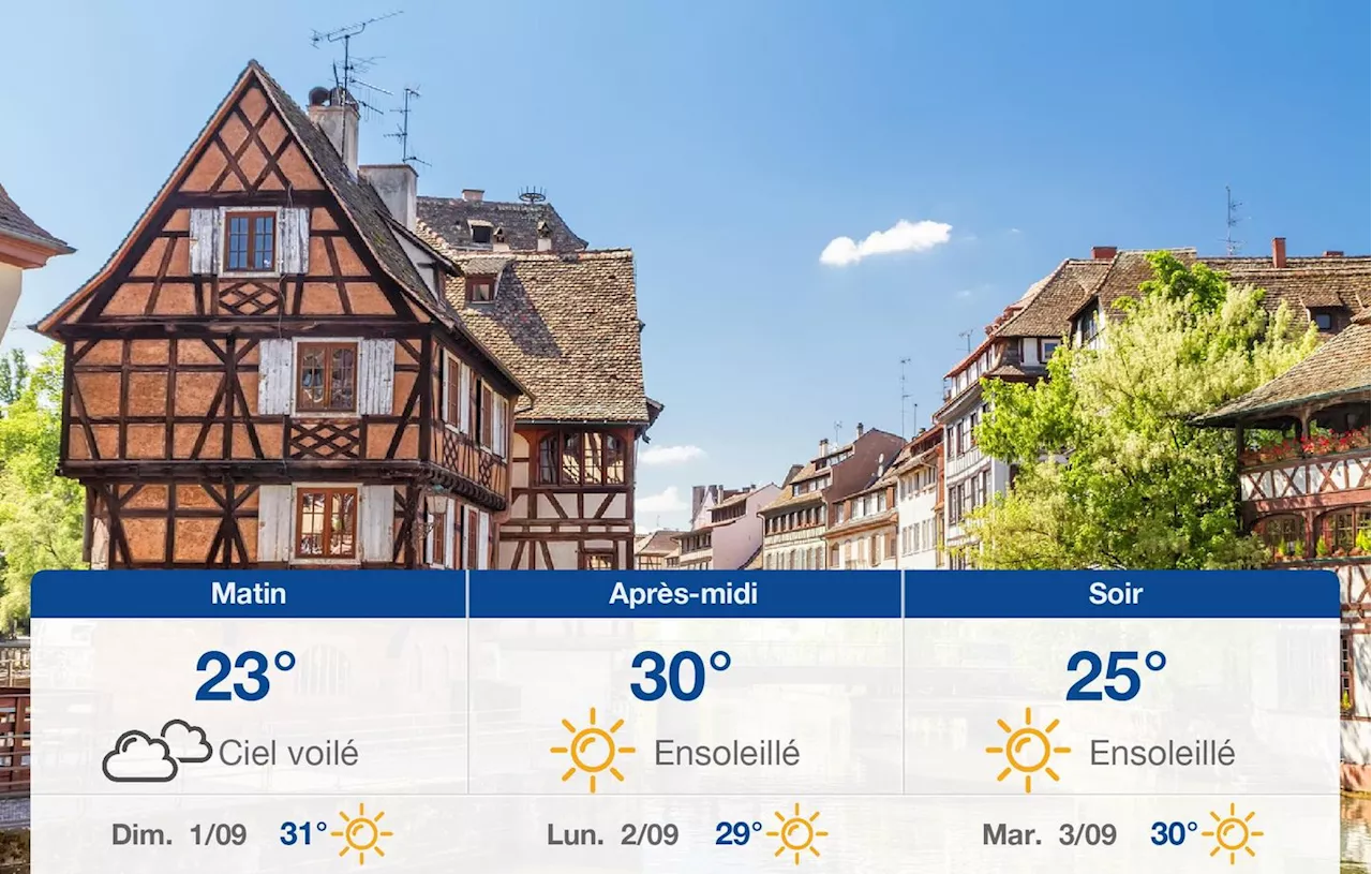 Météo Strasbourg: prévisions du samedi 31 août 2024