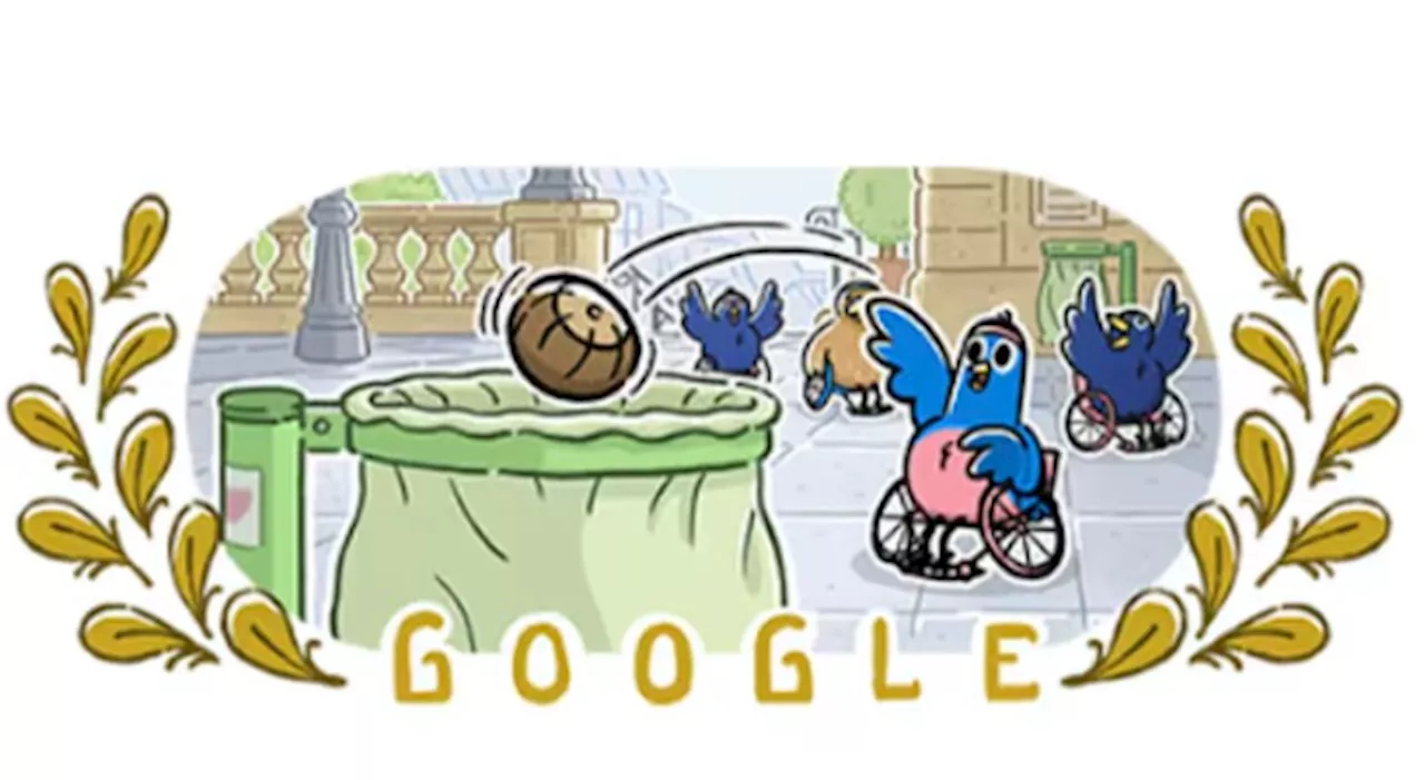 Google doodle salutes to wheelchair basketball at Paris Paralympics