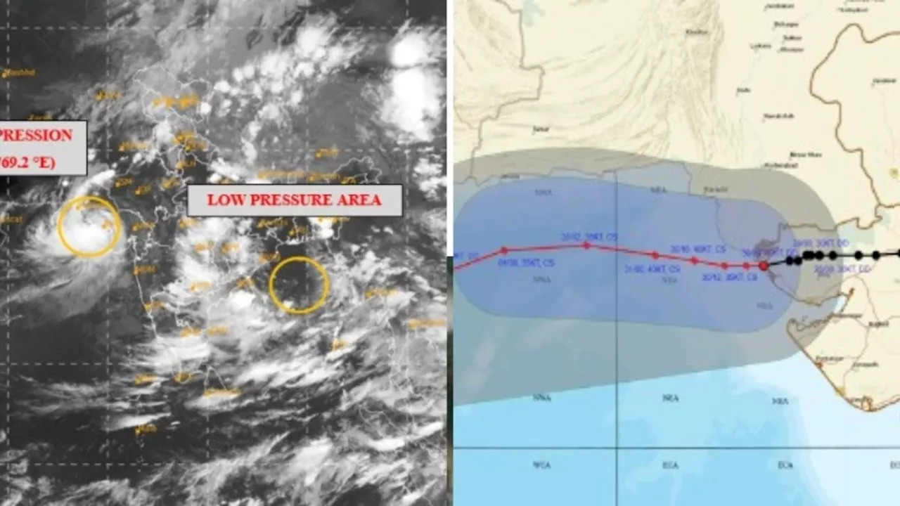 गुजरात में अब और बिगड़ेंगे हालात, भारी बारिश के बाद चक्रवाती तूफान का खतरा, देखें