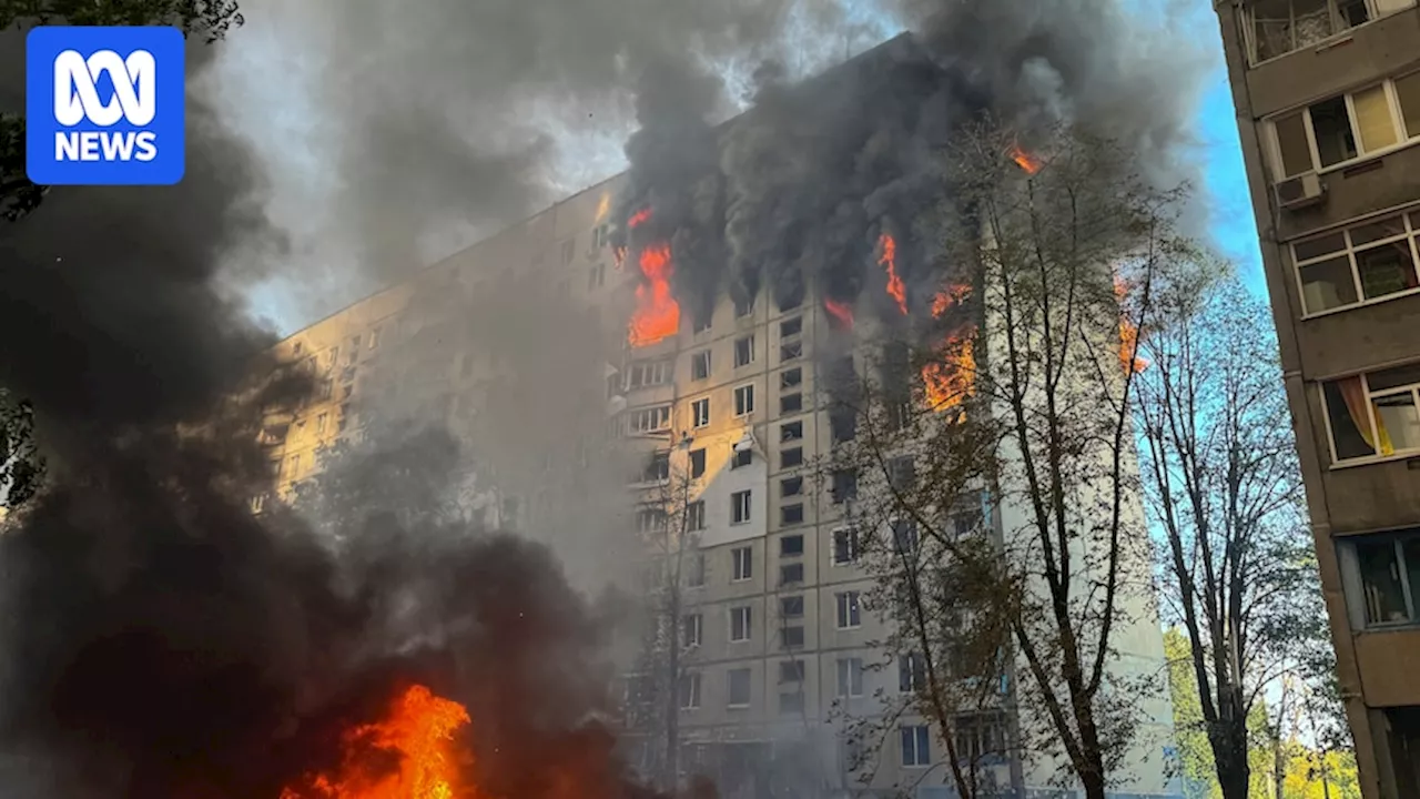 Russian bombing in Ukraine's Kharkiv kills seven and injures dozens, as Zelenskyy demands permission for long-range attacks