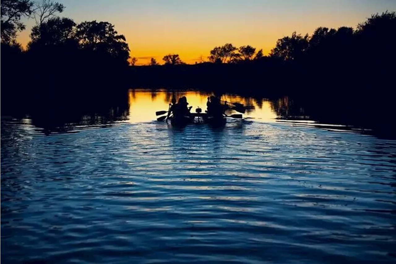 En canoa por el río para ver Madame Butterfly