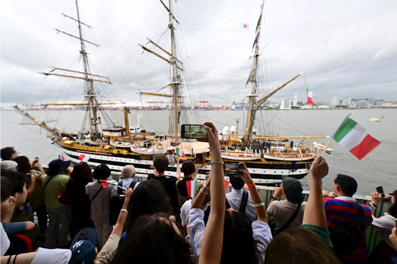 Vespucci saluta Tokyo, prossima tappa in Australia